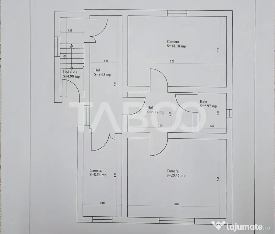 Casa individuala de vanzare cu teren 237 mp garaj in zona Lu - Sibiu (Sibiu)