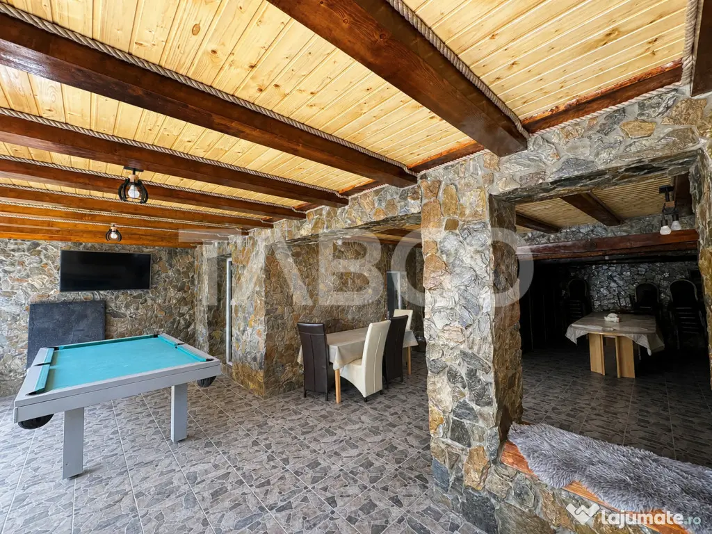 Casa de vis la munte 7 camere 5 bai ciubar teren 558 mp Rasi - Rasinari (Sibiu)