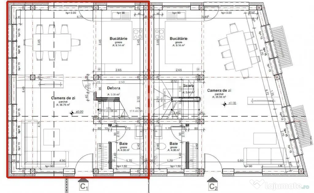 Duplex de vanzare Comision 0% cartierul Dambul Rotund - Cluj-Napoca (Cluj)