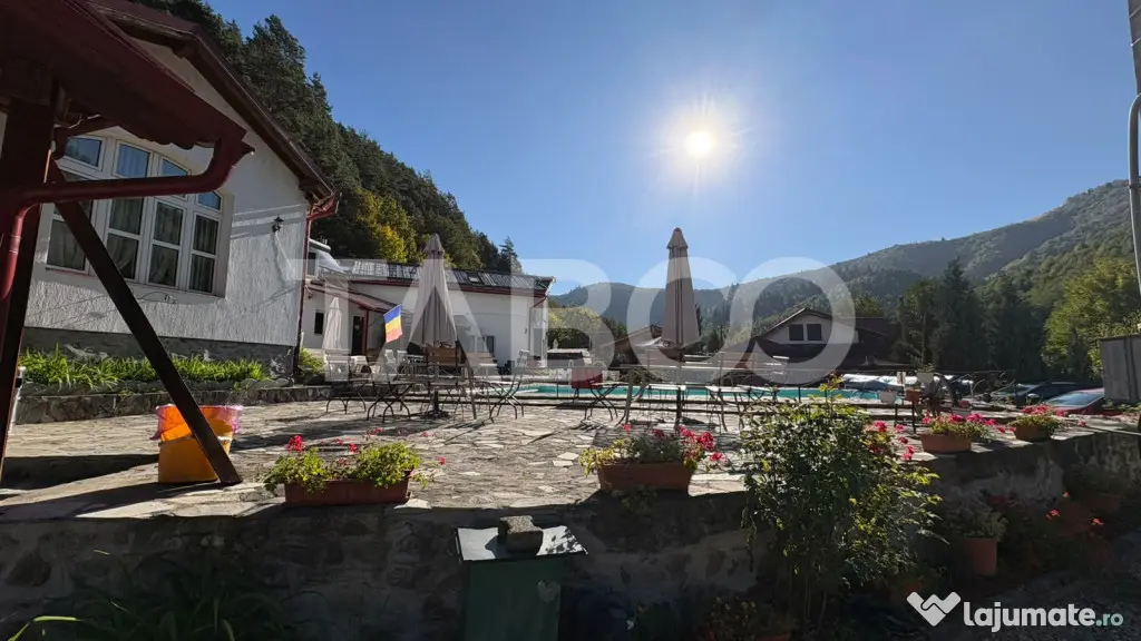 Pensiune de vanzare 36 camere restaurant terasa piscina in R - Rasinari (Sibiu)
