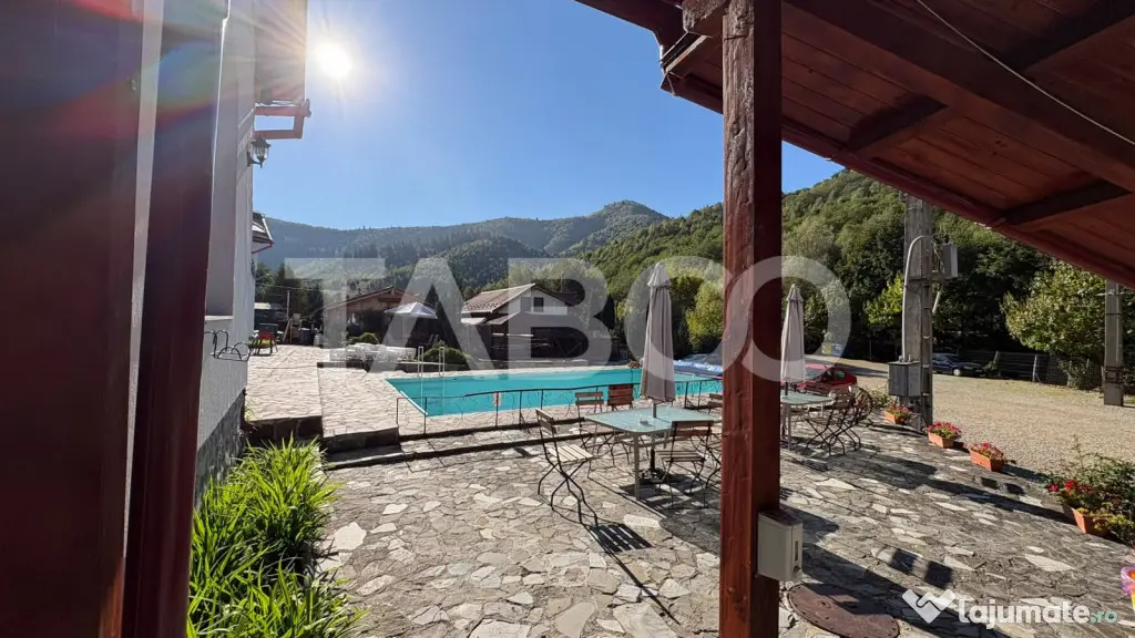 Pensiune de vanzare 36 camere restaurant terasa piscina in R - Rasinari (Sibiu)