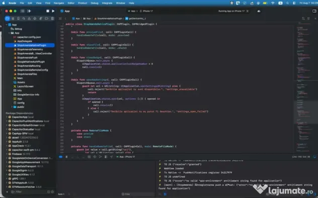 Creare site web, Programator PHP Web Developer, Aplicatii iOS, Aplicatii Android