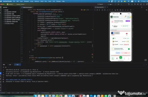 Creare site web, Programator PHP Web Developer, Aplicatii iOS, Aplicatii Android