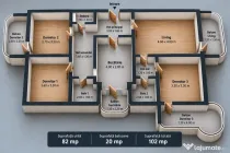Proprie| Apartament 4 camere, 4 balcoane, 2 băi / Sibiu,Turnișor, Șos.Alba Iulia