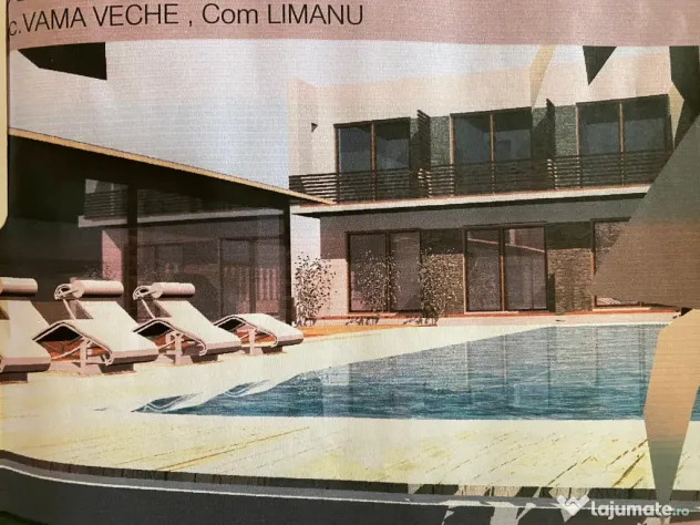 Teren cu pensiune turistică în curs de construire - Vama Veche 1000mp