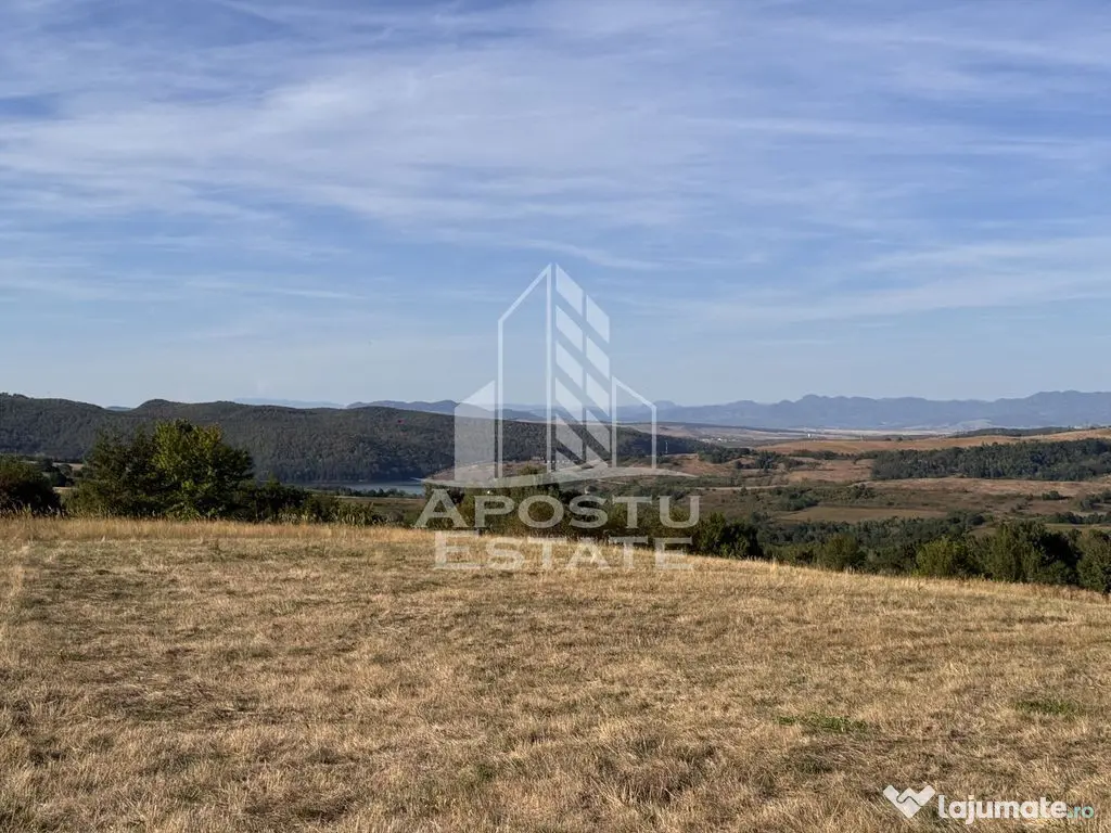 Teren de 50.000mp, priveliste panoramica spre munte si lac, Hunedoara - Izvoarele (Hunedoara)
