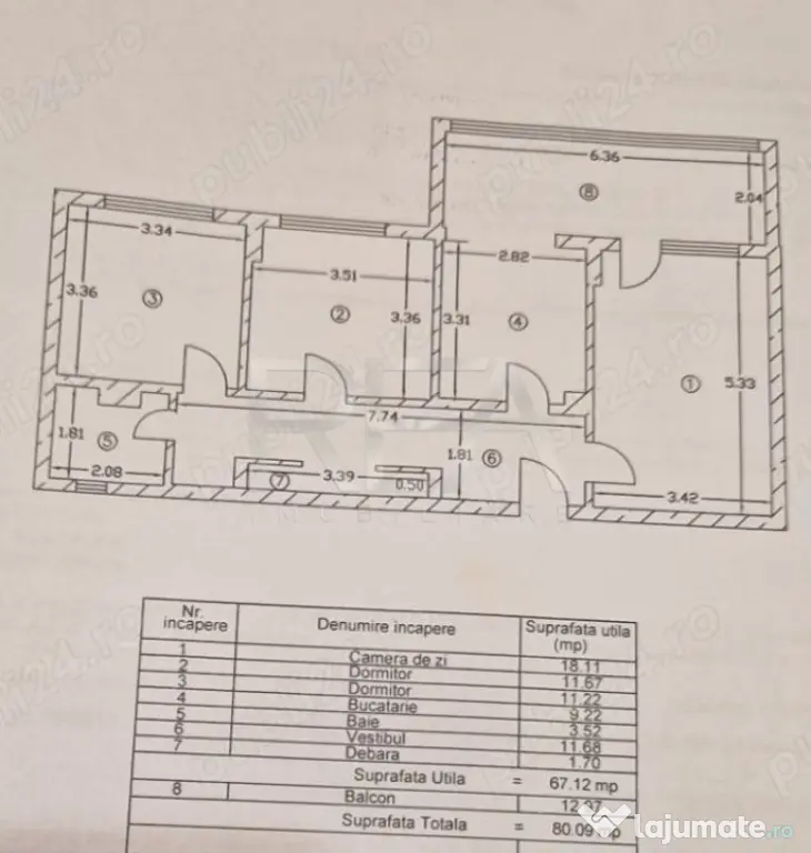 3 camere, decomandat, et 3/13, 80 mp-Bdul Iuliu Maniu, Gorju - Bucuresti (Bucuresti-Ilfov)
