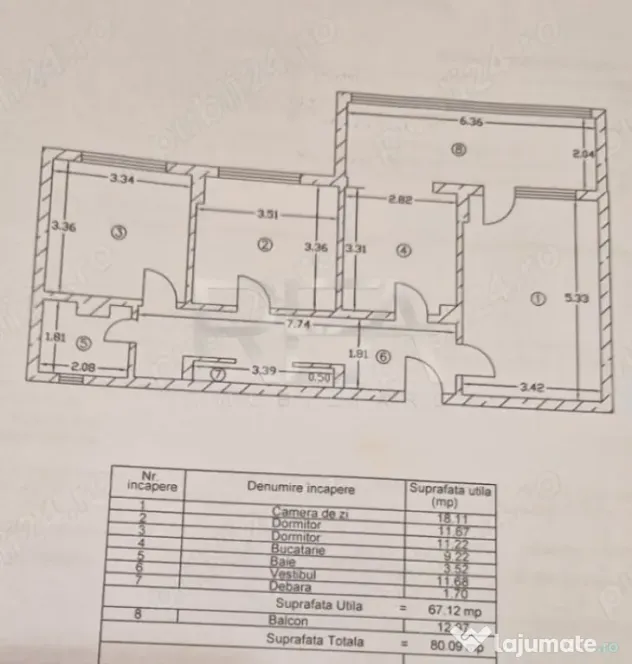 3 camere, decomandat, et 3/13, 80 mp-Bdul Iuliu Maniu, Gorju - Bucuresti (Bucuresti-Ilfov)