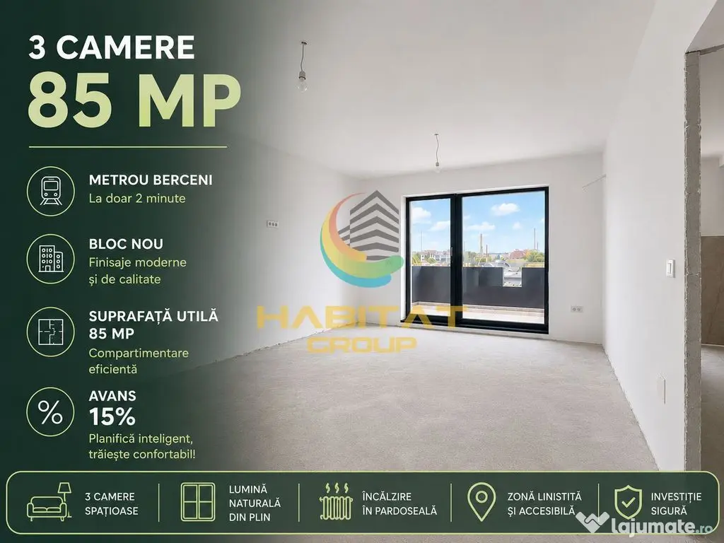 Vanzare Apartament 3 Camere Premium Metrou Berceni!Comision 0! - Bucuresti (Bucuresti-Ilfov)