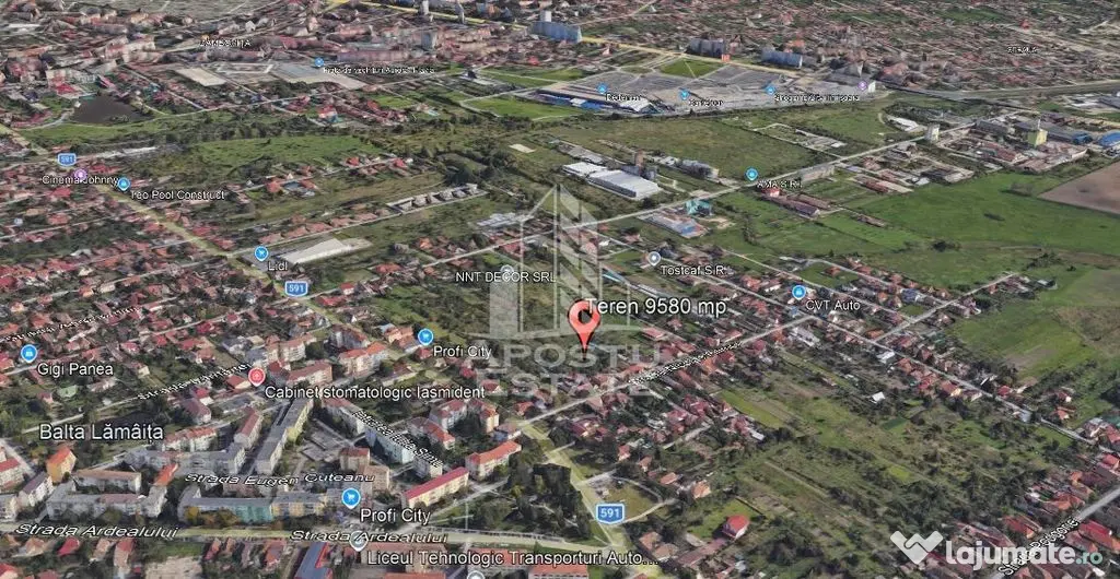 Teren de vanzare 9580 mp, acces de pe doua strazi, Freidorf, Timisoara - Timisoara (Timis)