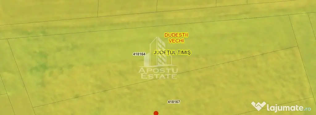 Teren 2.572 mp Dudeștii Vechi la 23.000 € - Dudestii Vechi (Timis)