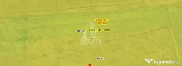 Teren 2.572 mp Dudeștii Vechi la 23.000 € - Dudestii Vechi (Timis)