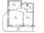 Apartament decomandat, 2 camere, 55mp 