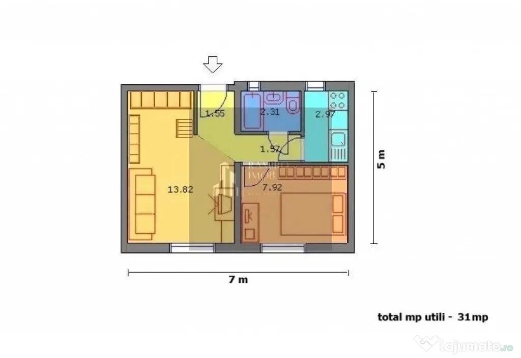 Ap. 2 camere decomandat etaj 3 - Str. Alunisului -Brancoveanu -Sector4 - Bucuresti (Bucuresti-Ilfov)