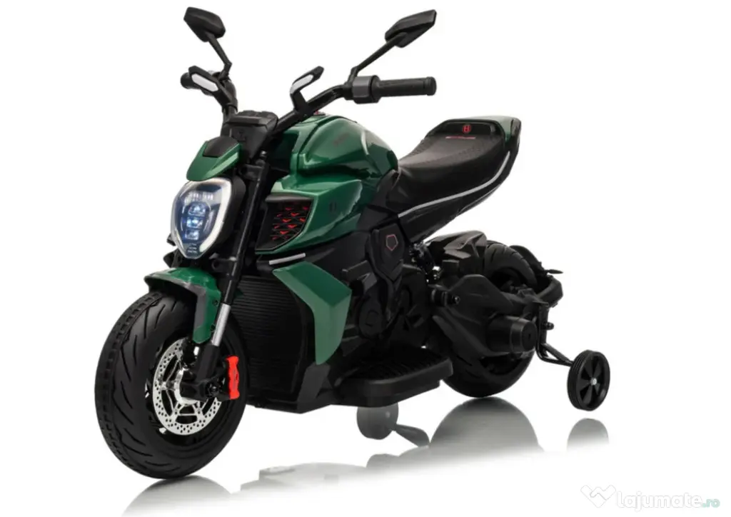 Motocicleta electrica pt copii Ducati Diavel for Bentley 12v 2X 45W verde