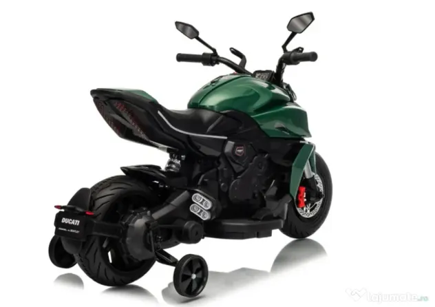 Motocicleta electrica pt copii Ducati Diavel for Bentley 12v 2X 45W verde