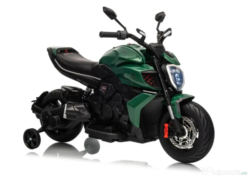 Motocicleta electrica pt copii Ducati Diavel for Bentley 12v 2X 45W verde