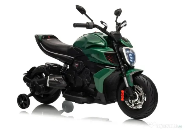 Motocicleta electrica pt copii Ducati Diavel for Bentley 12v 2X 45W verde