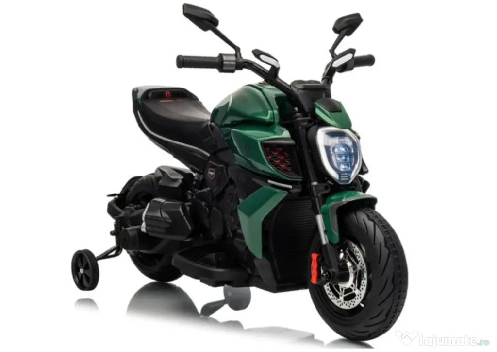 Motocicleta electrica pt copii Ducati Diavel for Bentley 12v 2X 45W verde