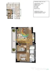 Apartament 3 camere Rezidential NOU - finalizat 