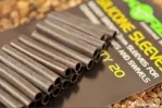 KORDA VARNIS PENTRU AGRAFA/VARTEJ KORDA SILICONE SLEEVES, CAMO GREEN, Ø=3mm, 20buc