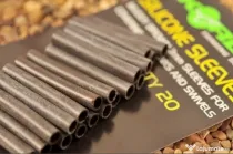 KORDA VARNIS PENTRU AGRAFA/VARTEJ KORDA SILICONE SLEEVES, CAMO GREEN, Ø=3mm, 20buc