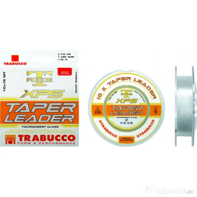 TRABUCCO FIR INAINTAS CONIC TRABUCCO TAPER LEADER, 10X15m 0.18mm-0.40mm/4.57kg-20.13kg