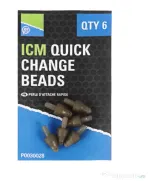 PRESTON CONECTOR SCHIMBARE RAPIDA RIG PRESTON ICM QUICK CHANGE BEADS, 6buc