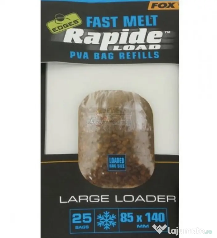 FOX PUNGI SOLUBILE PVA FOX FAST MELT RAPIDE LOAD BAG REFILLS 55x120mm
