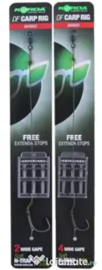 KORDA MONTURA KORDA WIDE GAPE N-TRAP, FREE EXTENDA STOPS 20lb, Nr 4