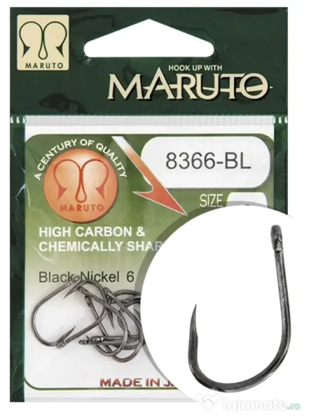 ENERGO TEAM CARLIGE ENERGOTEAM MARUTO 8366-BL BARBLESS FORGED, BLACK NICKEL, 10buc Nr 4