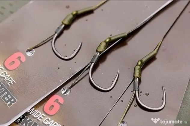 KORDA RIG KORDA CARP RIG DARK MATTER WIDE GAPE + FREE EXTENDA STOPS, 1buc Nr 8/15lb