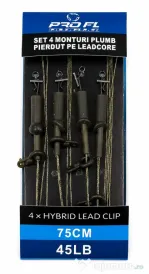 FL SET 4 MONTURI LEADCORE CULISANTE RUN RIG PLUMB PIERD FL