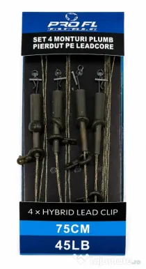 FL SET 4 MONTURI LEADCORE CULISANTE RUN RIG PLUMB PIERD FL
