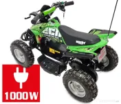 ATV electric pentru copii, putere 1000W baterie detasabila 36V 12Ah, verde 