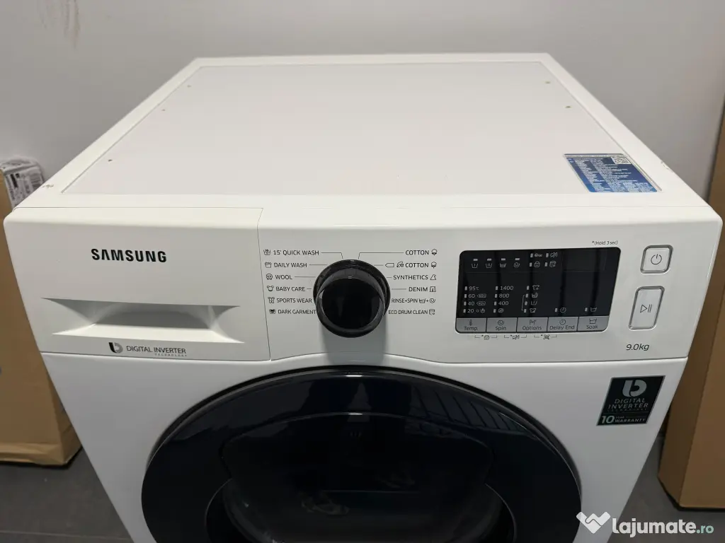 Masina de spalat rufe automata Samsung cu AddWash, 9 kg, 1400 RPM