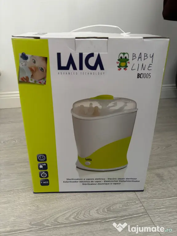Vând sterilizator electric cu aburi LAICA Baby Line BC1005