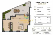 Vânzare Spațiu Comercial 78 mp SU | Terasa 43 mp | Mihai Bravu | stradal