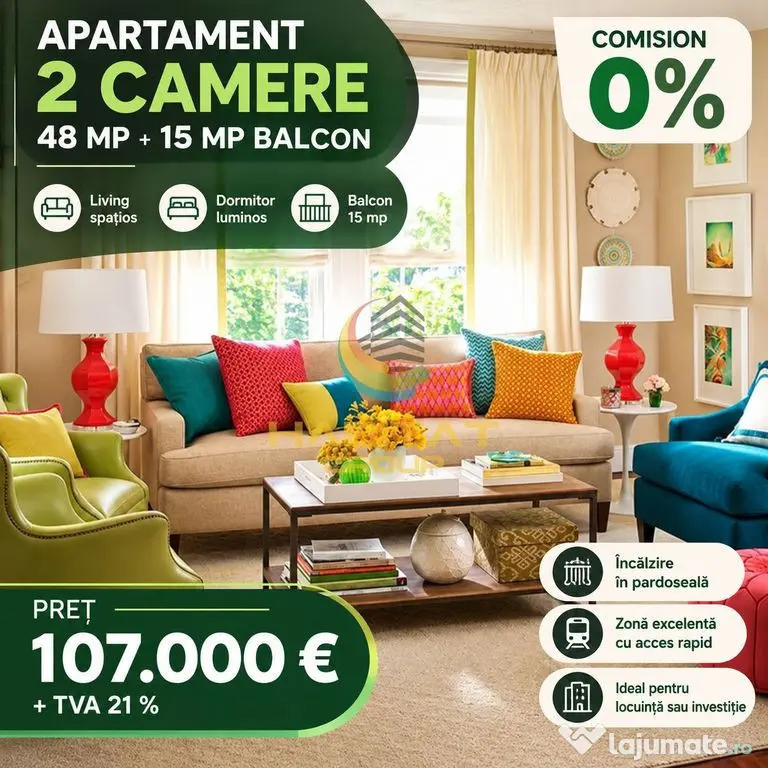 Vânzare Apartament 2 camere 63 mp - Popești Leordeni | Metrou Berceni - Popesti Leordeni (Bucuresti-Ilfov)