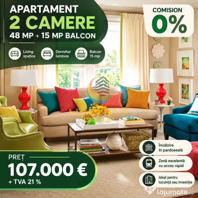 Vânzare Apartament 2 camere 63 mp - Popești Leordeni | Metrou Berceni - Popesti Leordeni (Bucuresti-Ilfov)