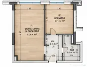 Apartament 2 camere | Mon Jardin Residence – Sopor | 54 mp 