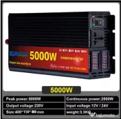 Invertor Easun 5000W/4000/3000W 24V DC -220V, Sinus pur