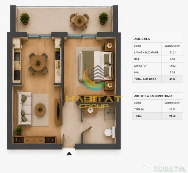 Apartament 2 camere studio - Parcare Gratis - Bucuresti (Bucuresti-Ilfov)