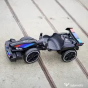 Go-Kart electric pentru copii 70W, 12V 4.5Ah, roti moi si telecomanda 