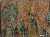 Tapiserie înrămată "Dama și Unicornul", Franța 