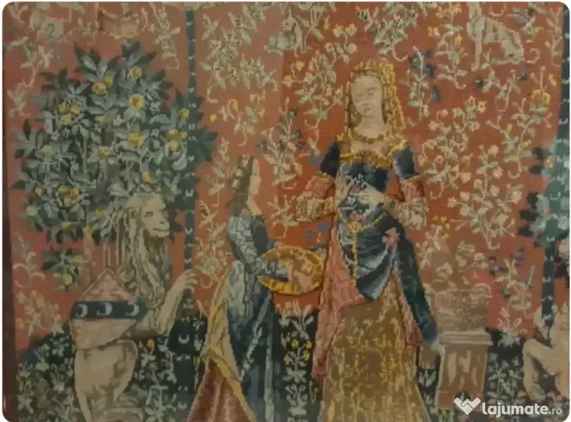 Tapiserie înrămată "Dama și Unicornul", Franța