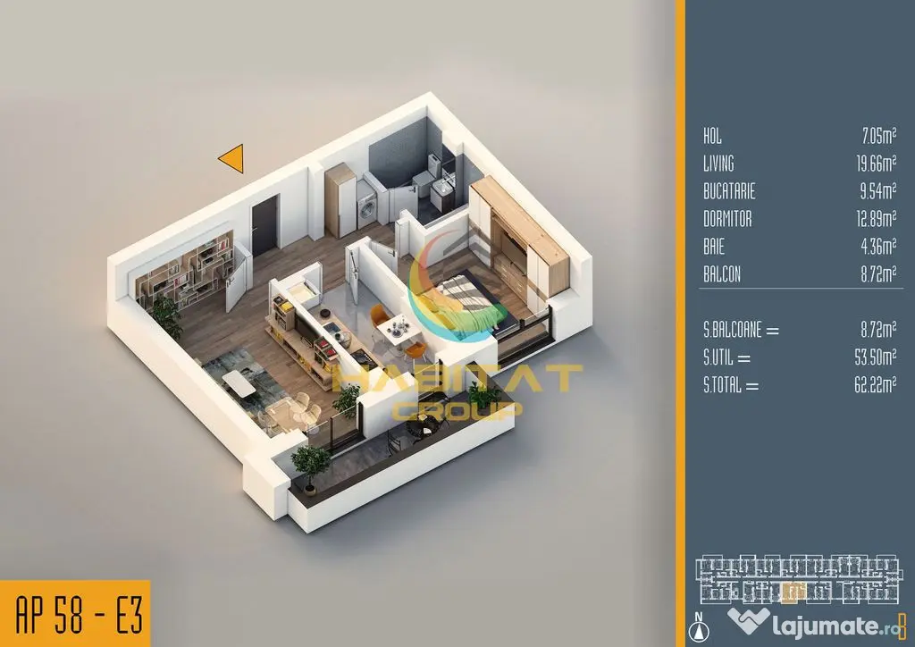 Apartament 2 camere - Pallady - Bucuresti (Bucuresti-Ilfov)