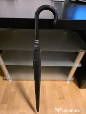 Umbrelă NEW BON cu tijă îmbrăcată în piele și husă originală