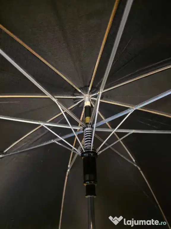 Umbrelă NEW BON cu tijă îmbrăcată în piele și husă originală