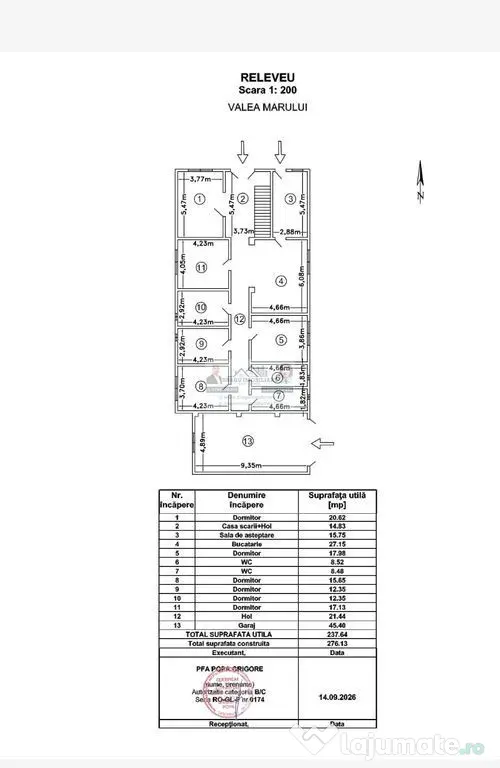 Imobil P+M, 460 mp utili/sat Maciseni/com Corni/Galati - Maciseni (Galati)